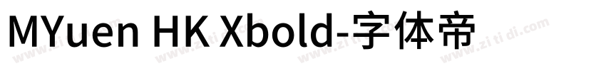MYuen HK Xbold字体转换